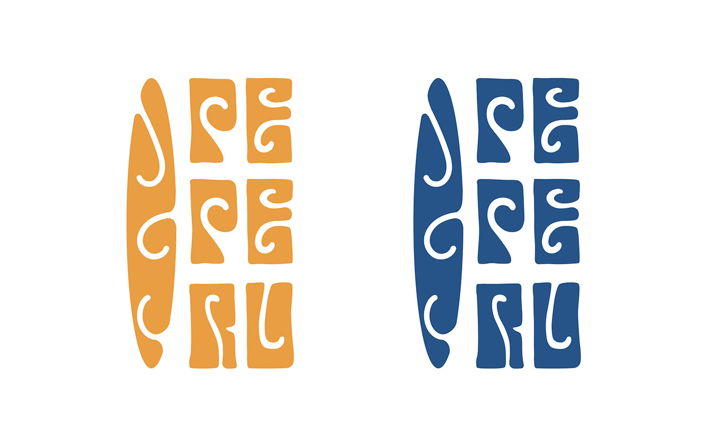 adobe illustrator design logo Logo Design logos Logotype peperu polynesian tribal typography  