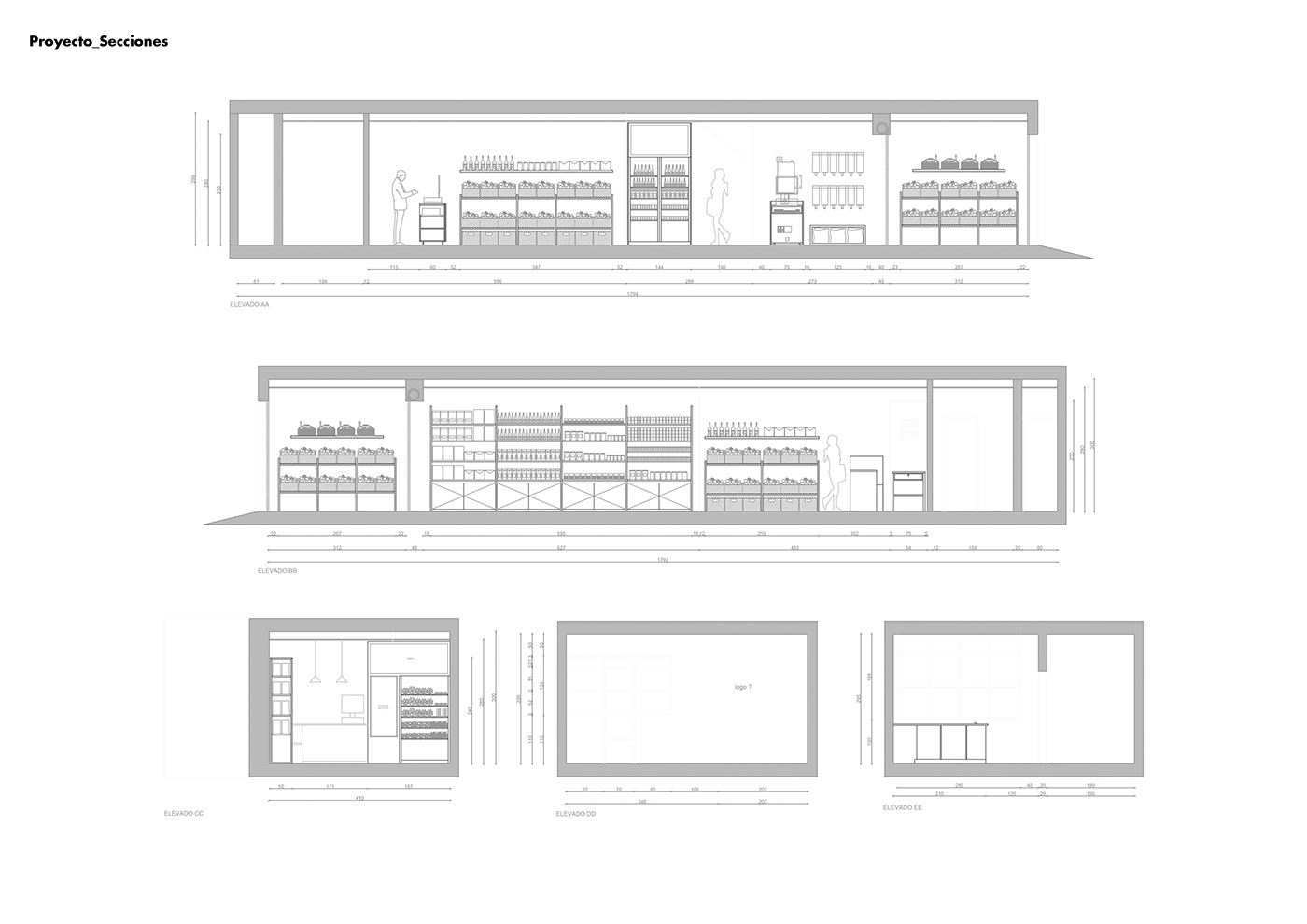 Grocery store interiordesign AutoCAD architecture 3ds max projectgrocery