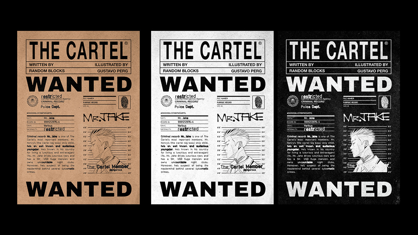 brand identity branding  cartel Digital Art  graphic design  grunge Logotype nft texture visual identity