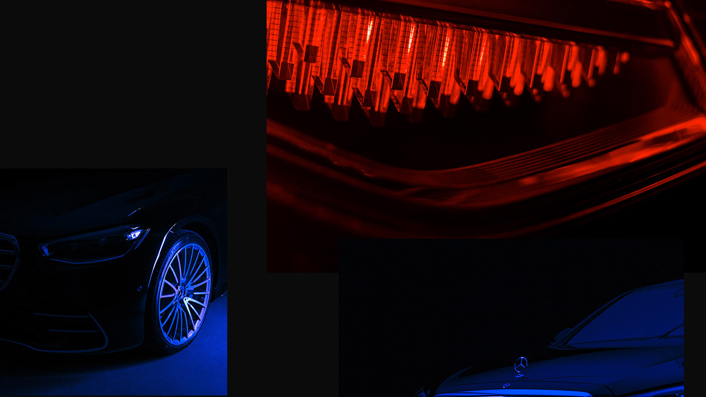 Benz car photography daimler mercedes Mercedes Benz neons Photography  video automotive   campaign