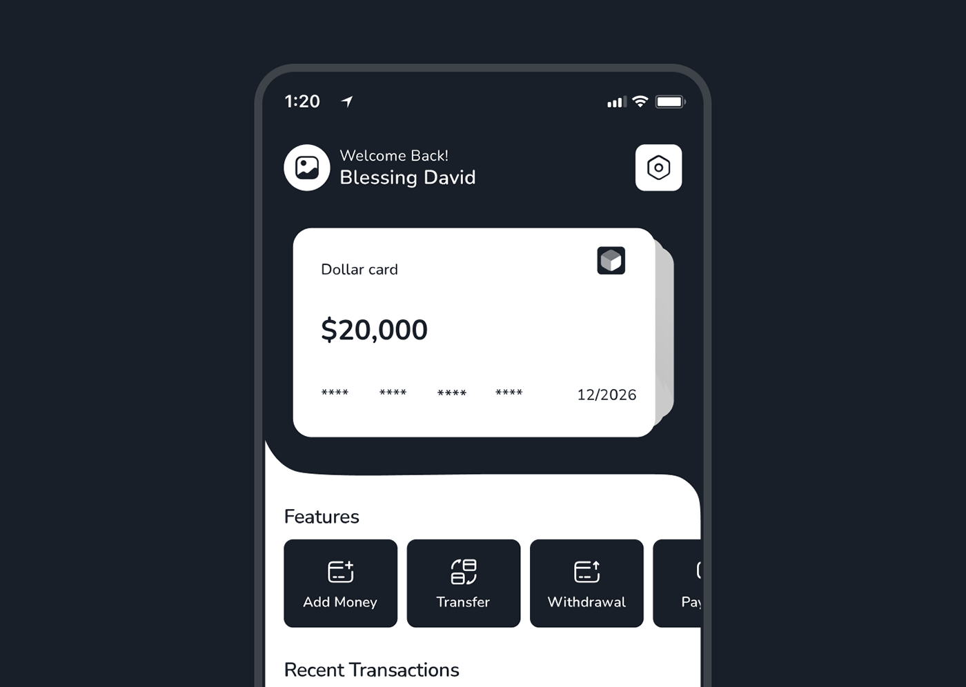 card cash design Figma finance money UI/UX