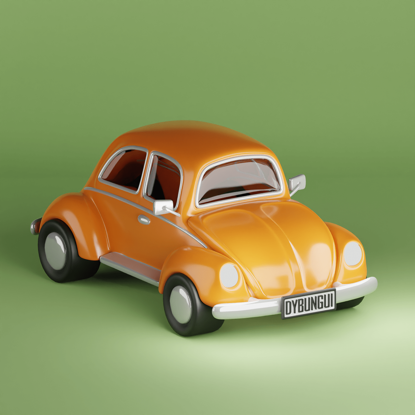 beetle volkswagen 3D blender b3d blender3d 3d modeling Render volks