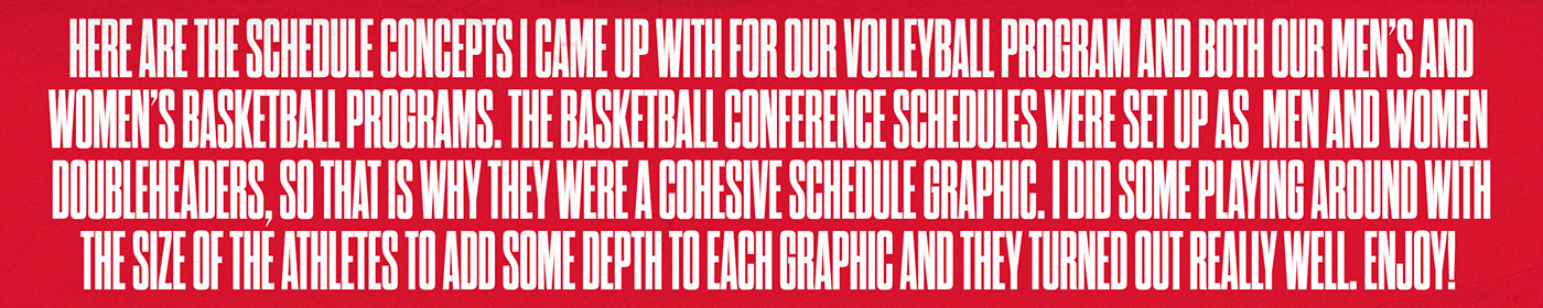 athletes basketball branding  graphic design  NCAA NCAA Sports Schedule graphics SMSports South Dakota Coyotes volleyball