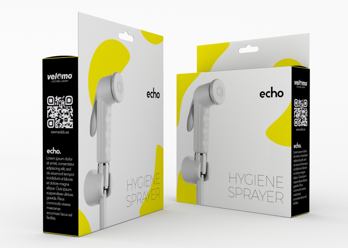 branding  clean echo minimal Packaging Sanitary ware