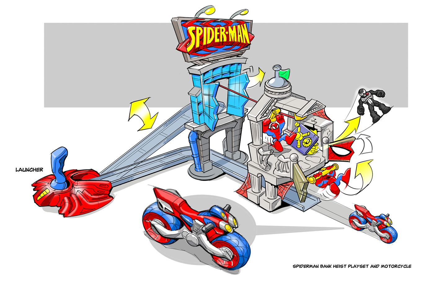 toy industrial design  playsets sketches concepts