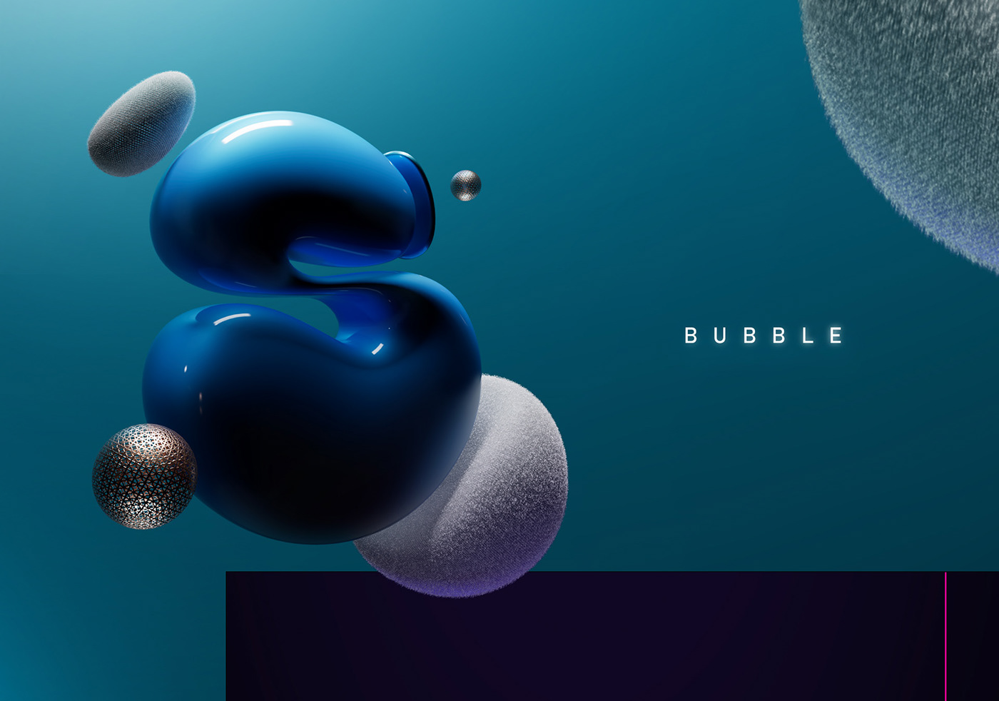 3D bubble style