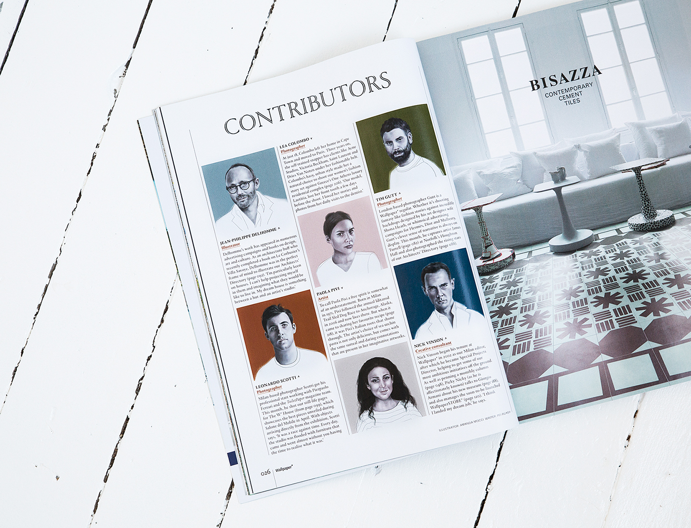 magazine wallpaper UK contributers design portraits editorial detail Realism