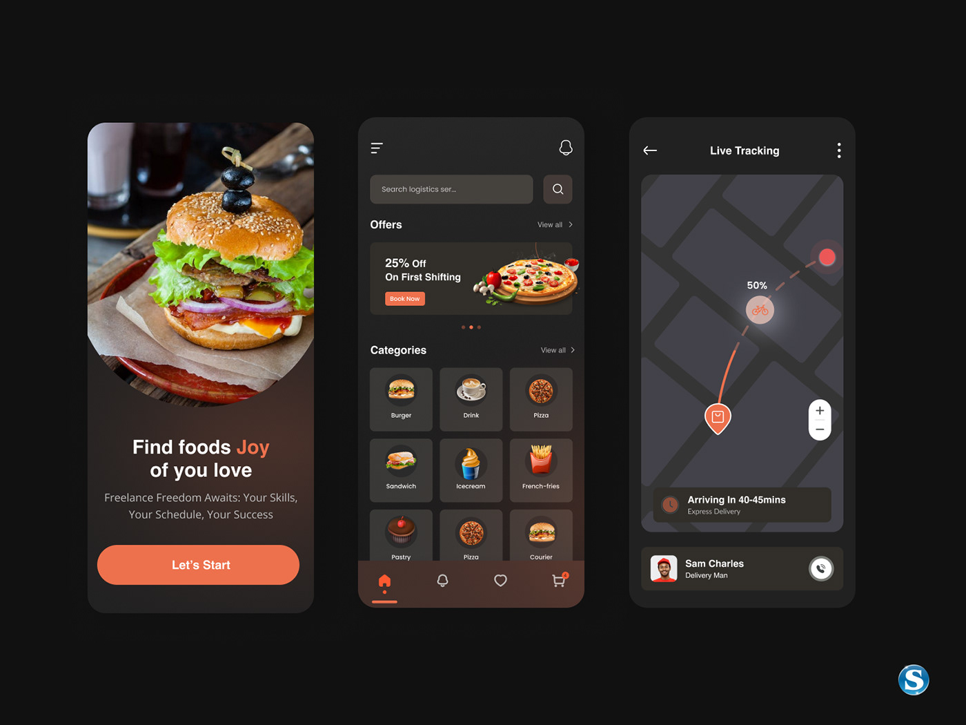 Food  delivery delivery app app design application app location Order restaurant online