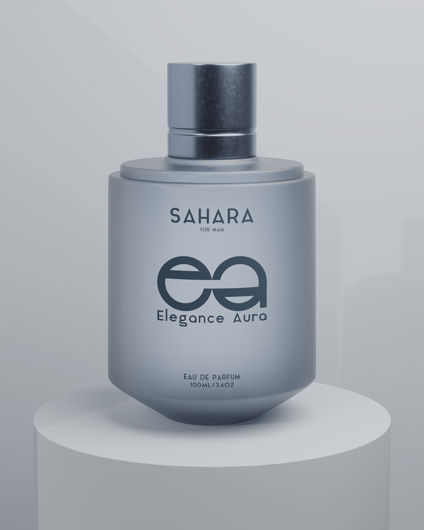 design logo brand identity 3D Render visualization modern blender 3d modeling parfum