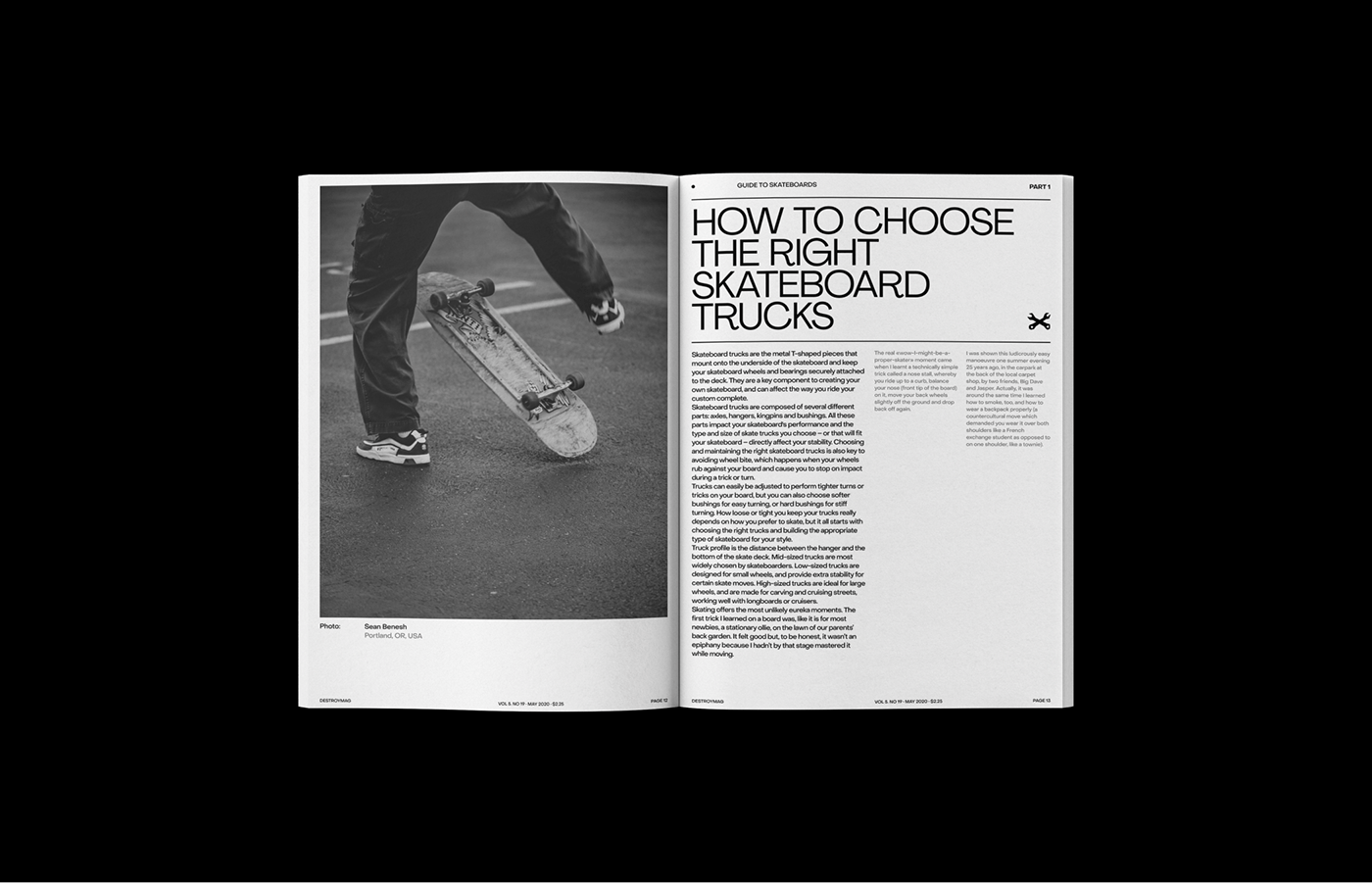 branding  destroy grid identity magazine skateboard skateboarding typography   Web