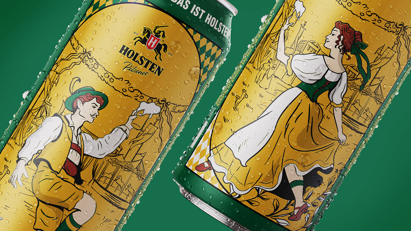 design adobe illustrator Beer Packaging ILLUSTRATION  Label package packaging design vector