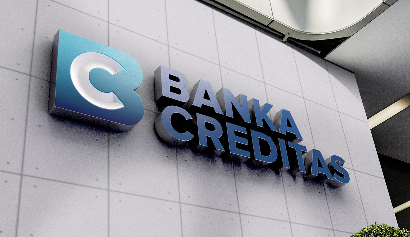 logo Bank brand Czech finance corporate motion dynamo campaign identity
