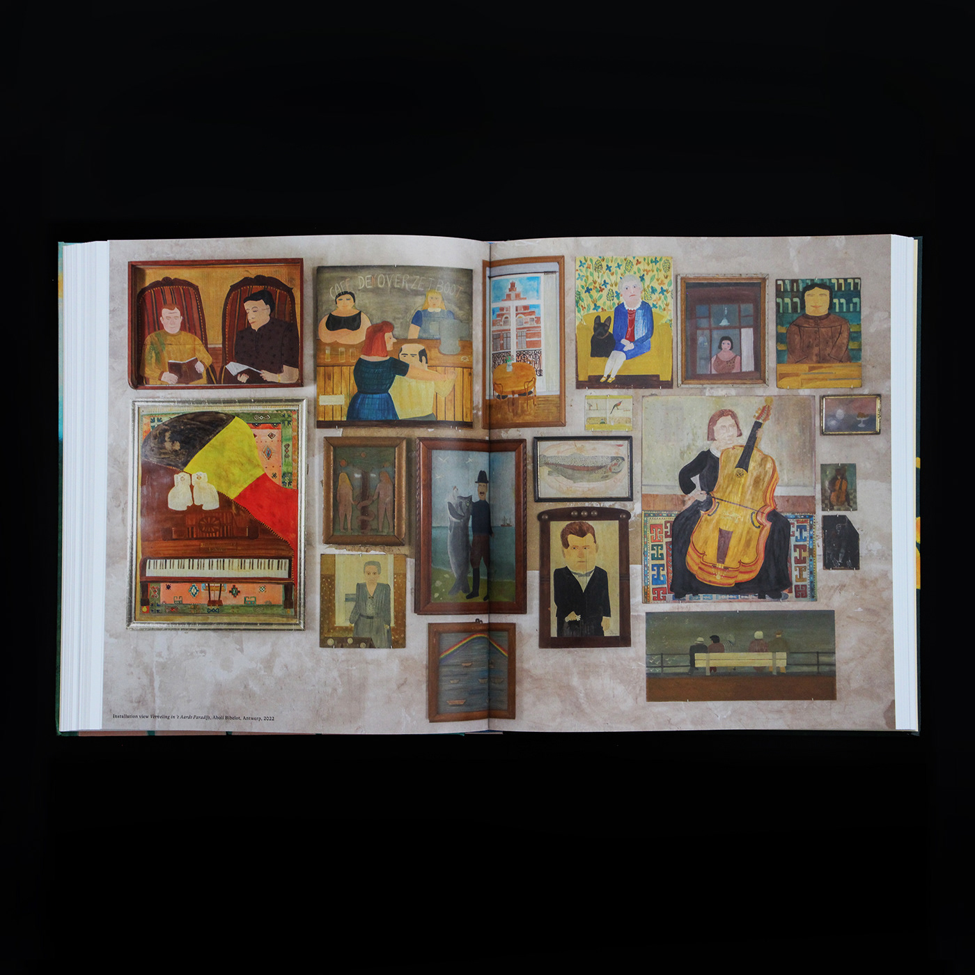 artbook book design Paintings coverdesign hardcover timvanlaere