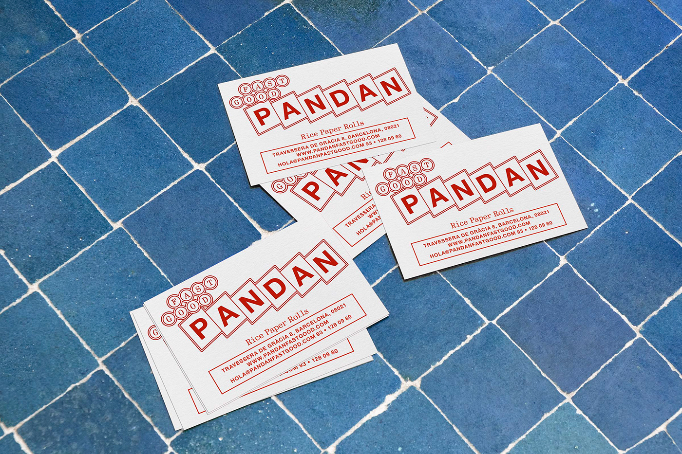 barcelona food design graphic design  identity ILLUSTRATION  logo menu Pandan fast good restaurant Vera Tamayo