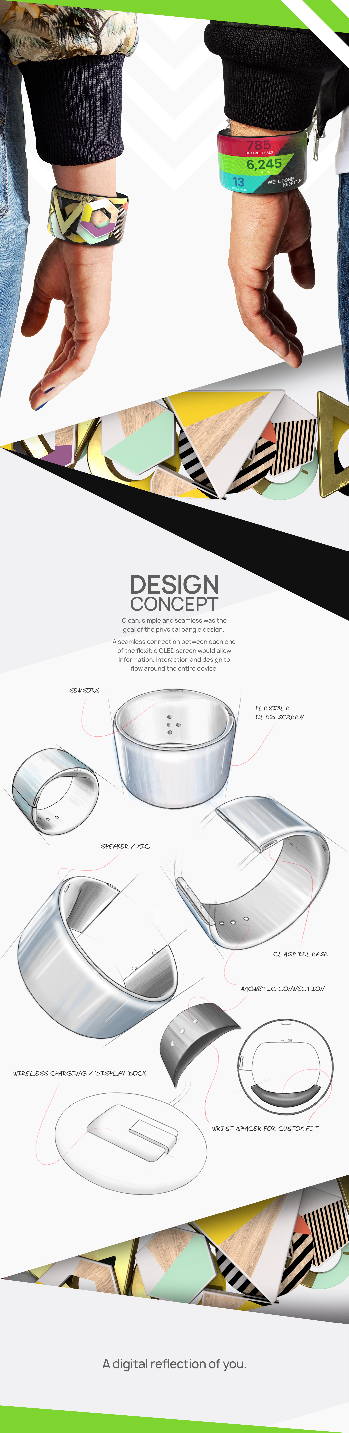 ux UI design smartwatch product design  interaction Jewellery Wearable future Fashion 