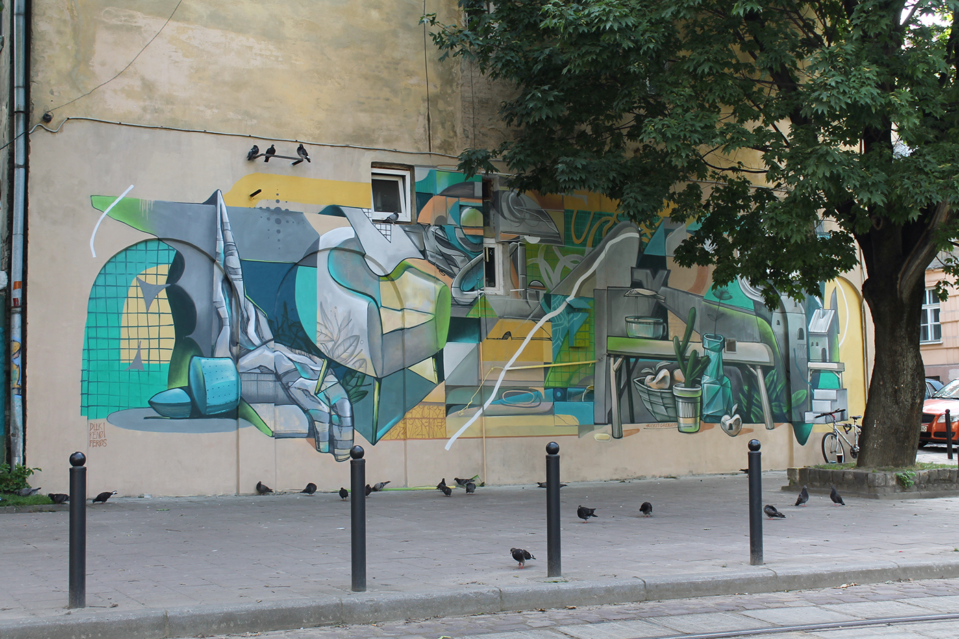 dilk FEROS KENO kickit kickit art studio tabu Street Art  Mural Graffiti painting  