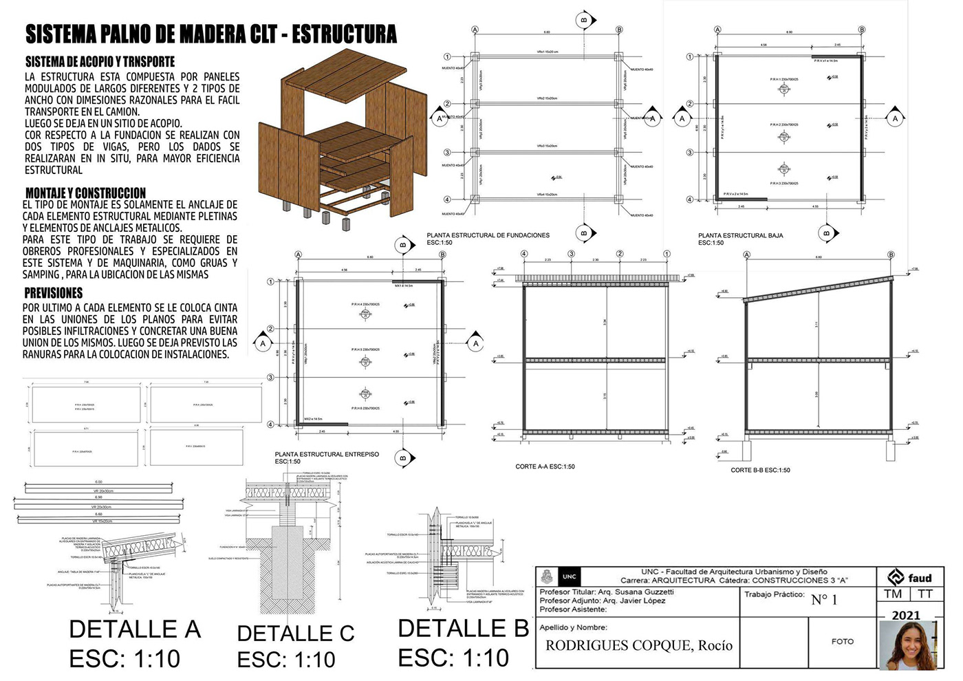 Detalles constructivos construccion arquitectura madera metal edificio proyecto sistema constructivo