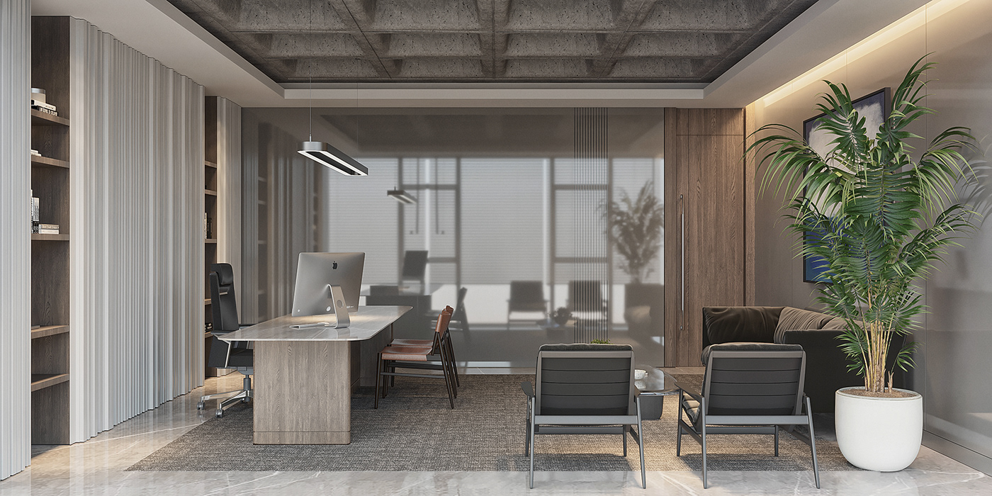 corona render  architecture interior design  Office Office Design 3ds max archviz CGI Render visualization