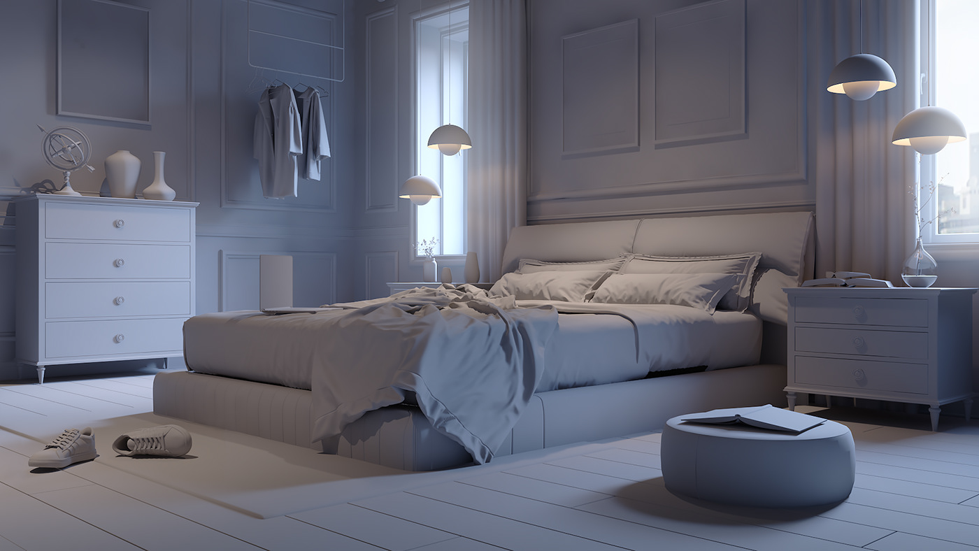 concept bedroom on Behance