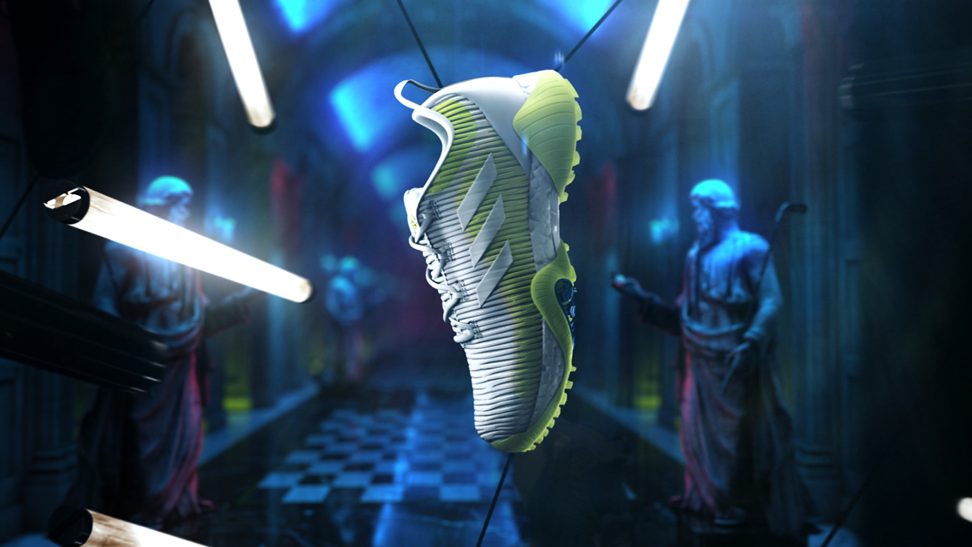 adidas shoes 3D animation  vfx Space  Movies ad campaign Fashion 