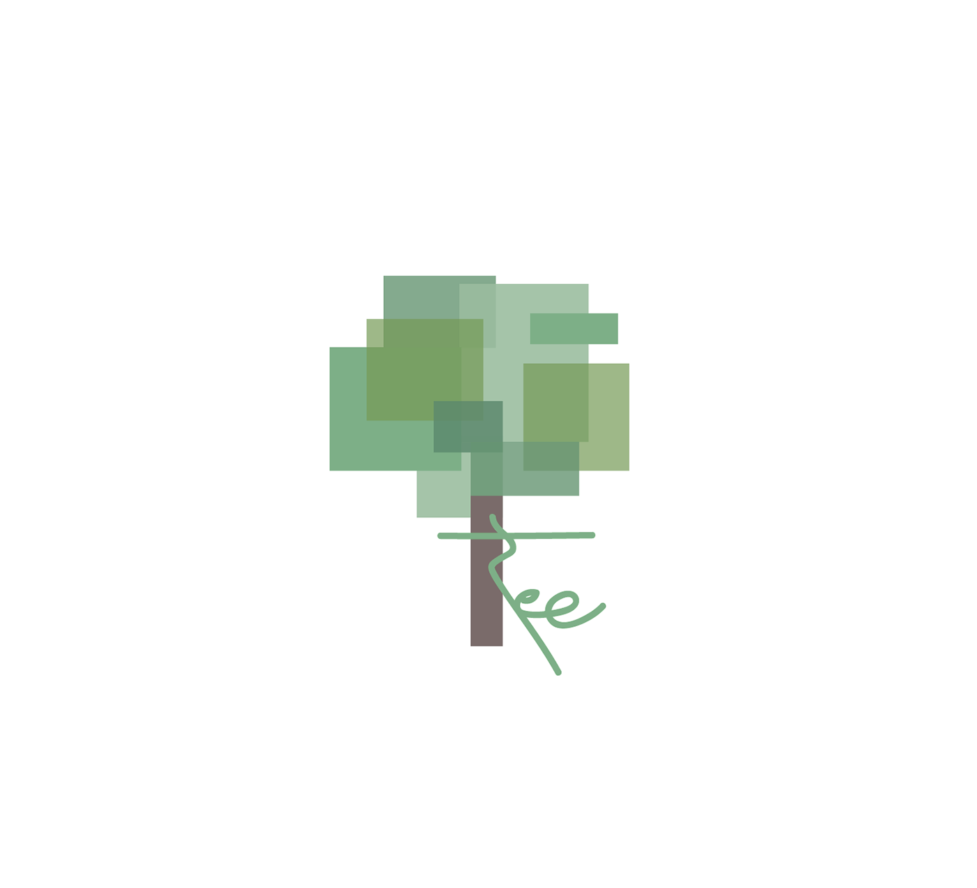 Tree  design logo Logotipo branding  corporative vector