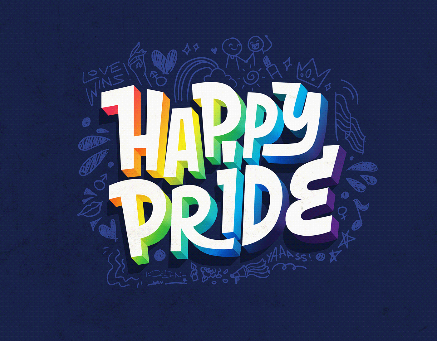 gay ILLUSTRATION  LGBT LGBTQ pride pride month type typography   vector vector art