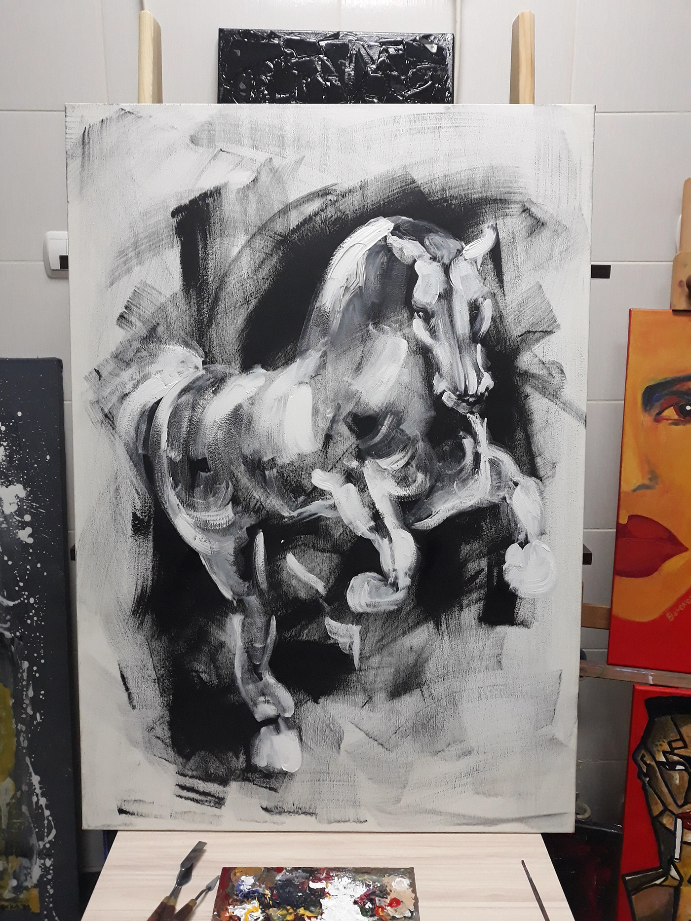 contemporary art contemporary paintings horse paintings horse Paintings