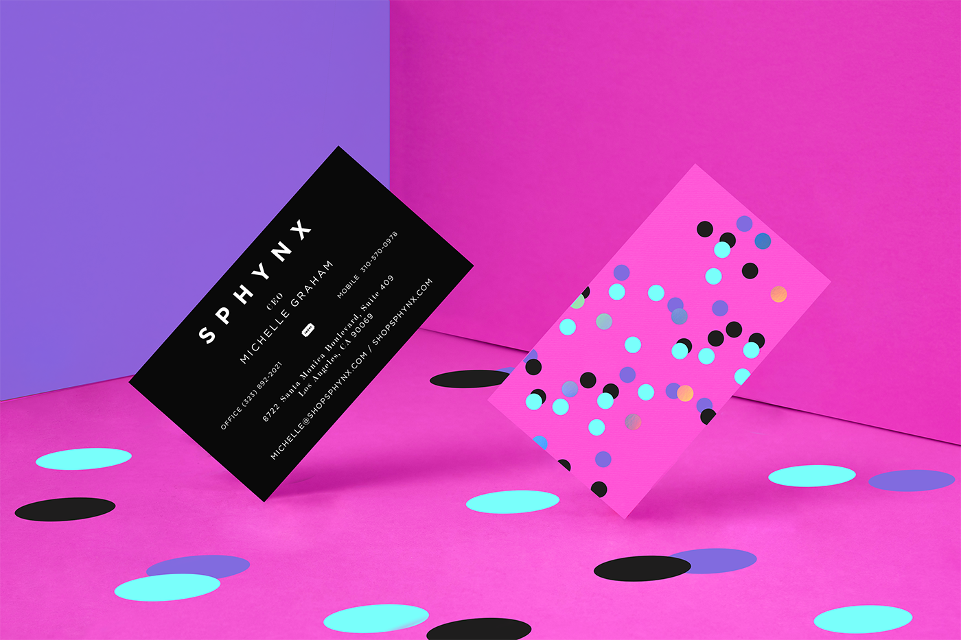 sphynx Razor beauty Packaging polkadot shaving purple pink holographic