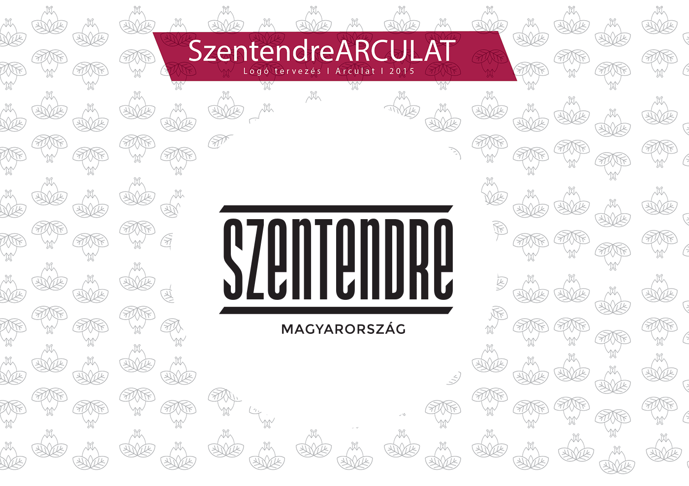 logo brand Szentendre hungary design flower traditional folk identity Logo Design