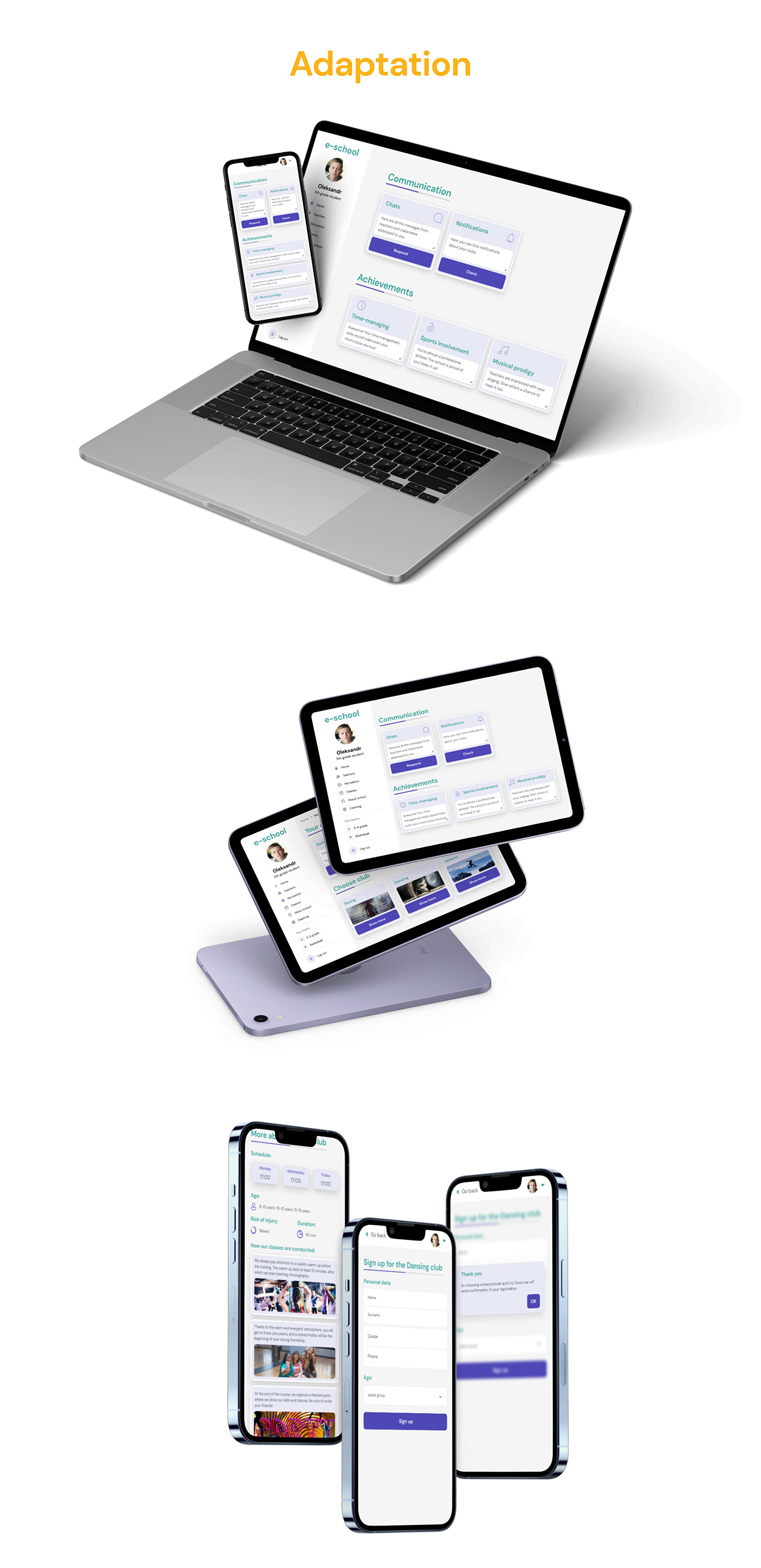 UX design ux/ui ui design webservice Web Design  Adaptation typography   learning app design mobile