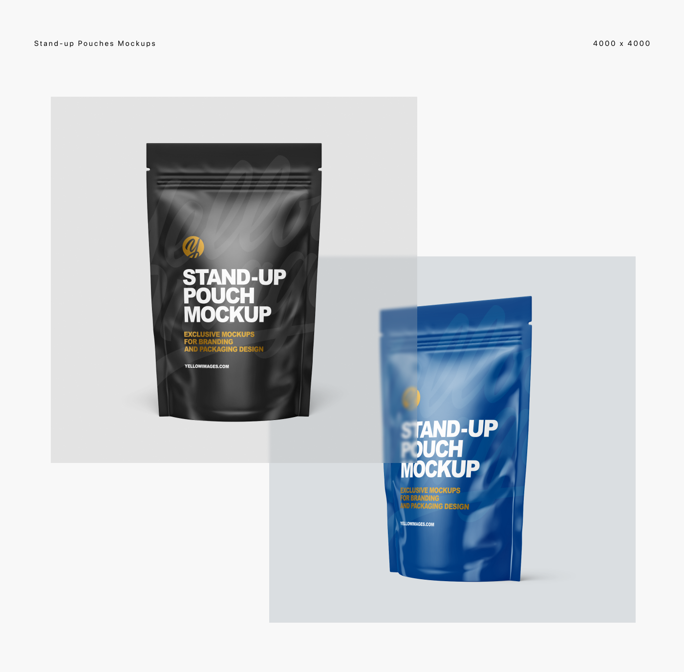 Download Stand-up Pouch Mockups PSD on Behance