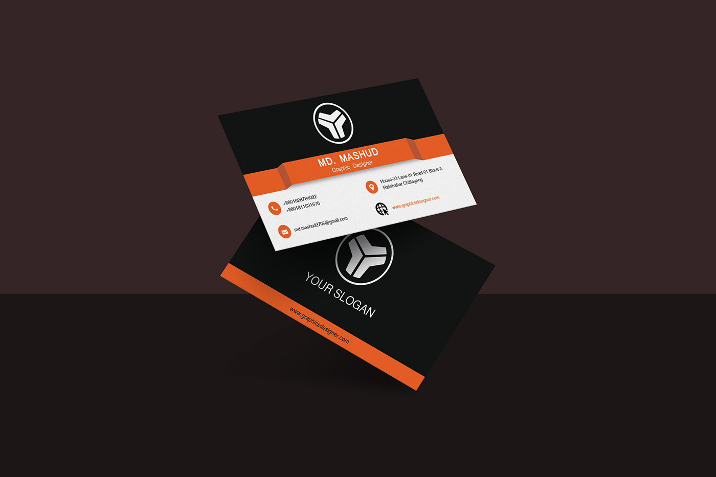 photoshop Illustrator business card logo adobe black modern Unique Mockup branding 