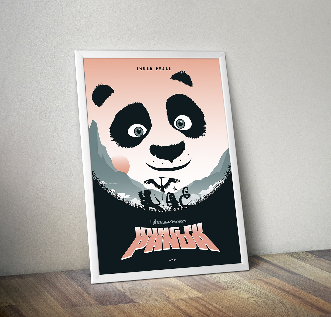 kung fu panda Panda  dreamworks animated film asia kung fu miniamlist animated animation 