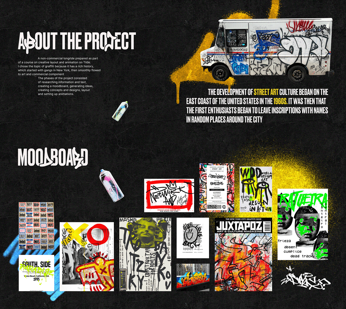 About project and moodboard