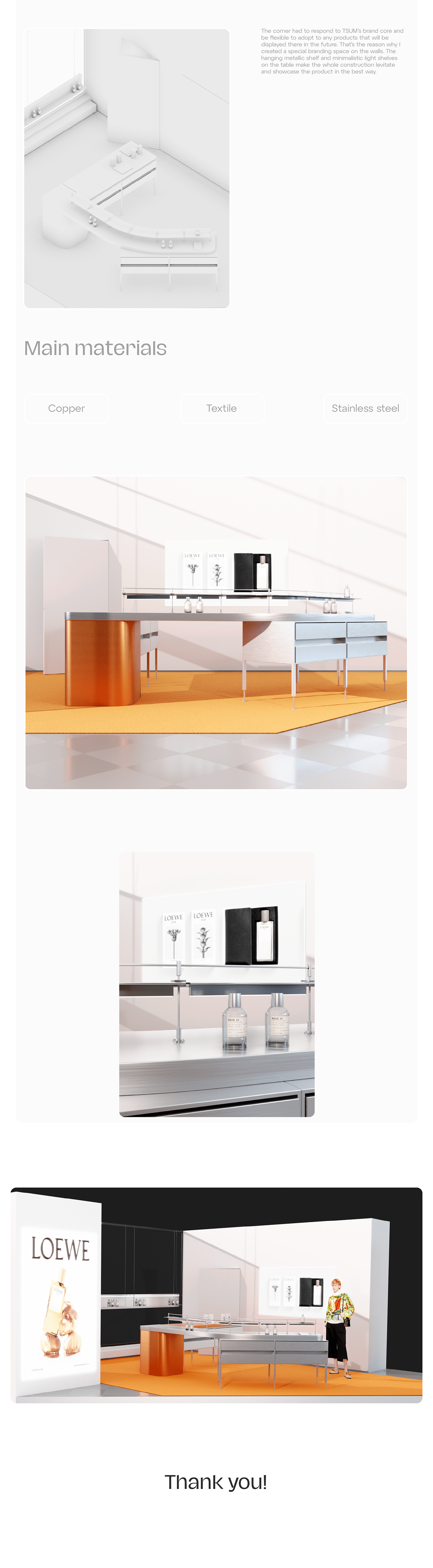 architectire glossy Interior Minimalism motion object design pop-up product design  Retail store