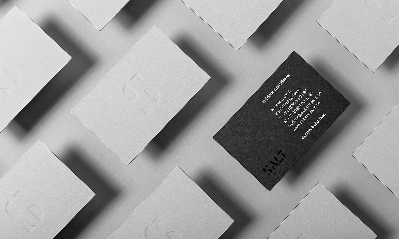 Salt branding  naming Webdesign real-estate black White gray skinn Photography 
