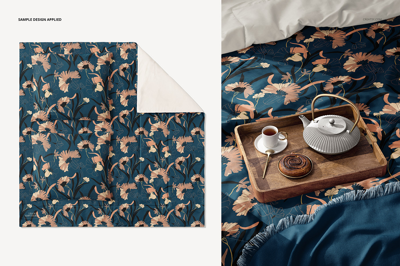 Advertising  bedding business comforter comforter mockup marketing   Mockup pattern Socialmedia template