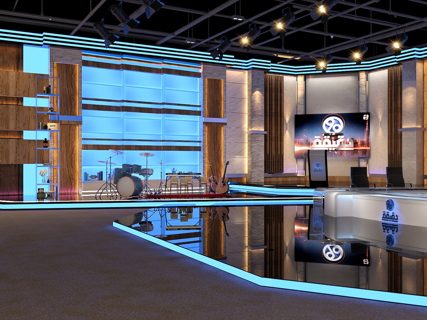 indoor interior design  architecture visualization Render 3ds max modern archviz 3D
