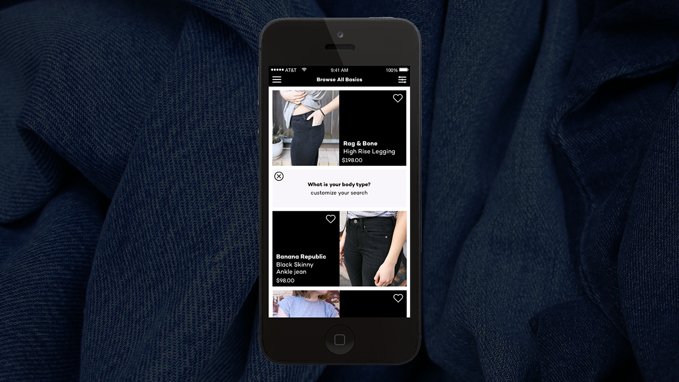 app Mobile app ux UI clothes women design logo jeans t-shirt type logo type