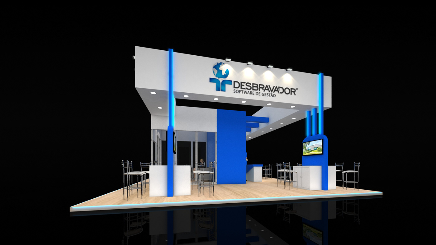 design Both design exhibition stand Event Exhibition  expo Stand Render