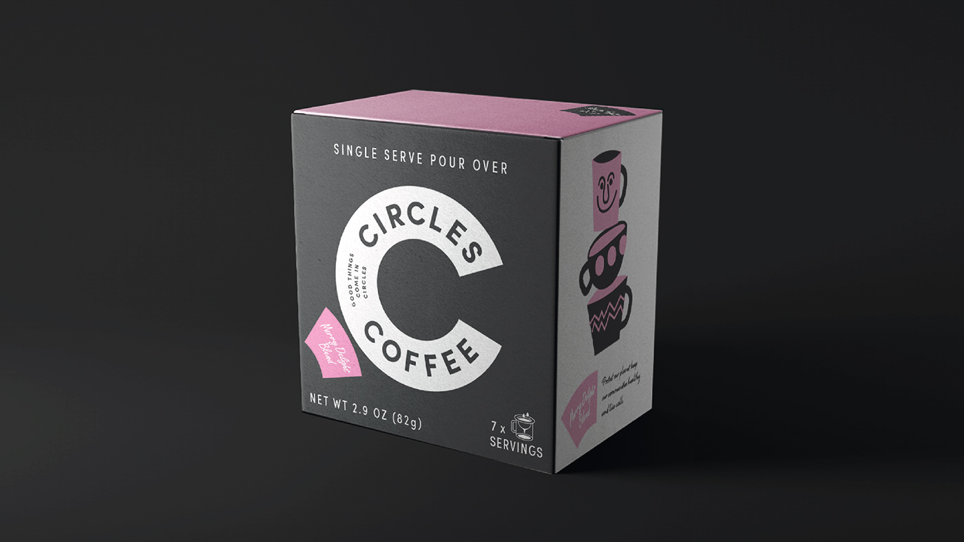 brand identity cafe Coffee color ILLUSTRATION  MORNING packaging design tea typography  
