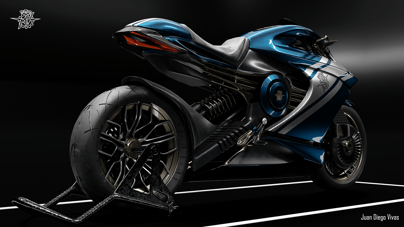 3D Bike motorcycle mvagusta blender cardesign Supersport