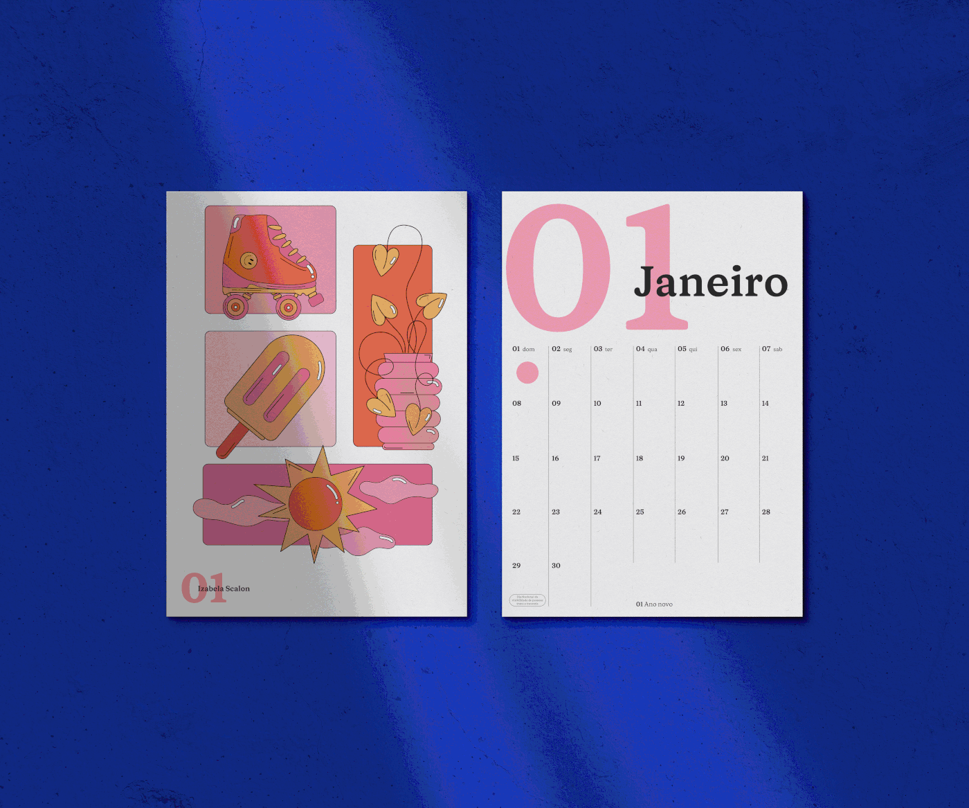 Brazil calendar calendario graphic design  ILLUSTRATION  Ilustração impresso pipo saude print saúde