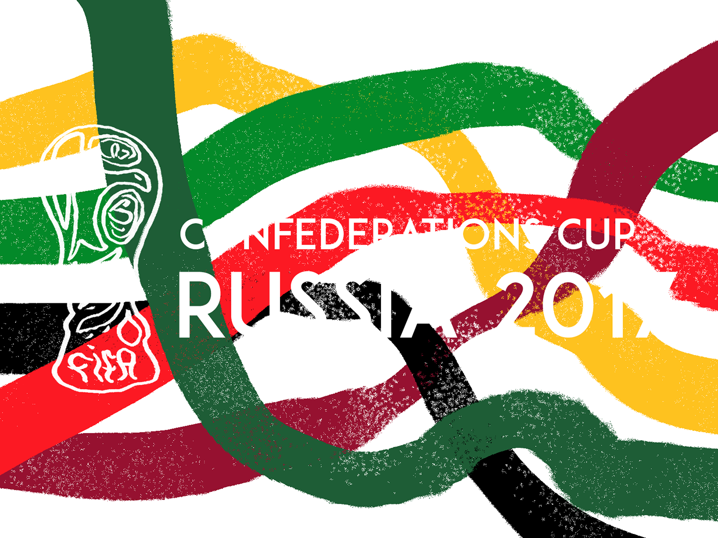 sport football soccer confederations cup  Russia design art