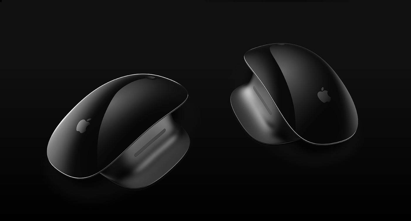 apple mouse rotate Magic   reversible concept design pro redesign