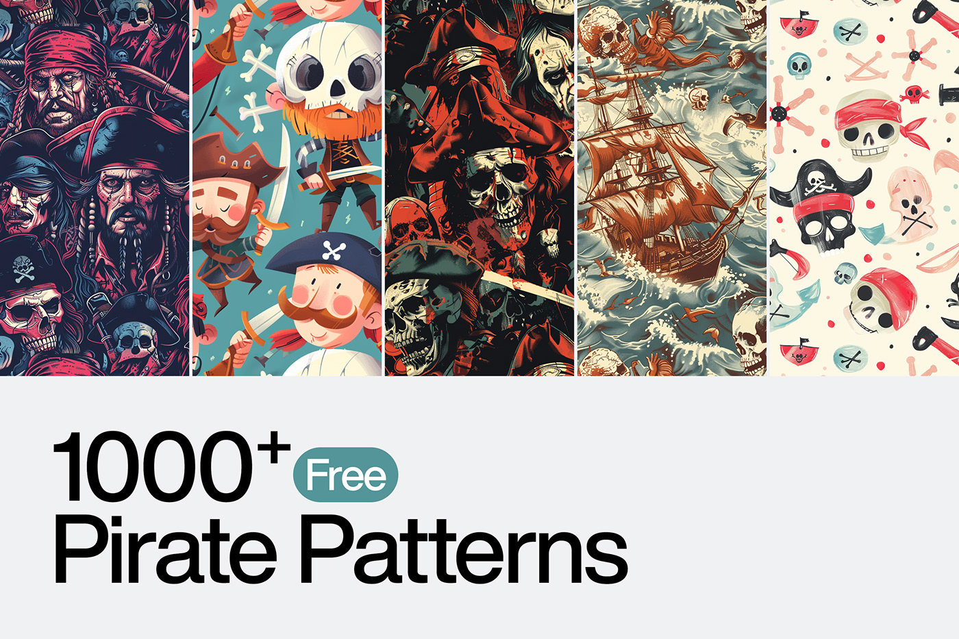 pirate skull free download freebie pattern print seamless background texture
