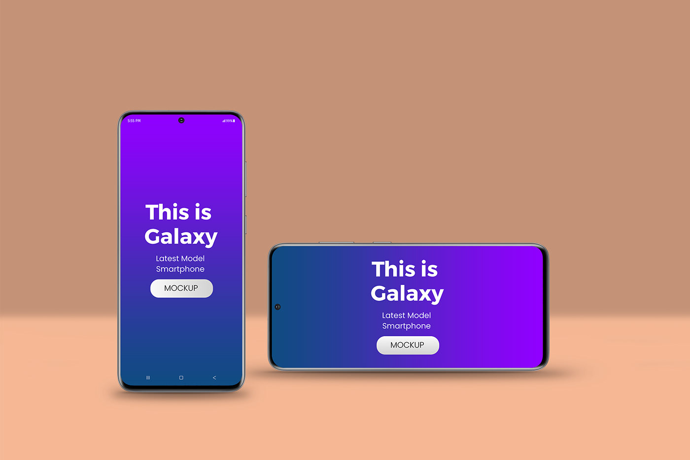 app galaxy s20 Mockup photo realistic presentation psd Samsung smartphone template UI