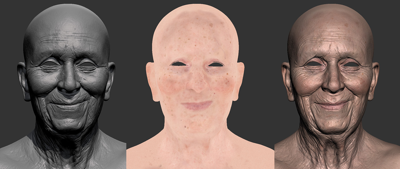 realistic model 3D CG portrait digital roarty artist