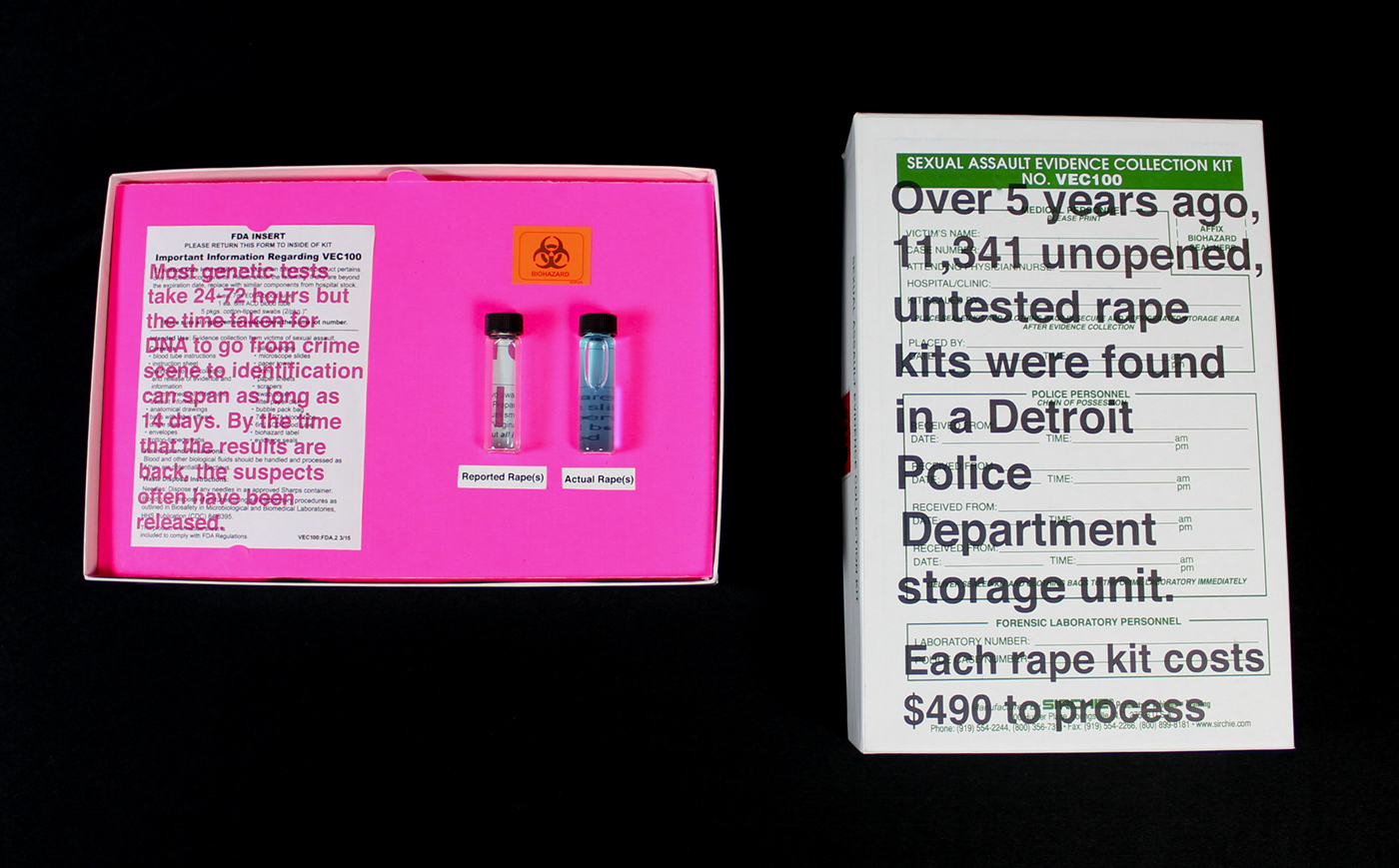 information design rape kit Data Interaction design  graphic design 