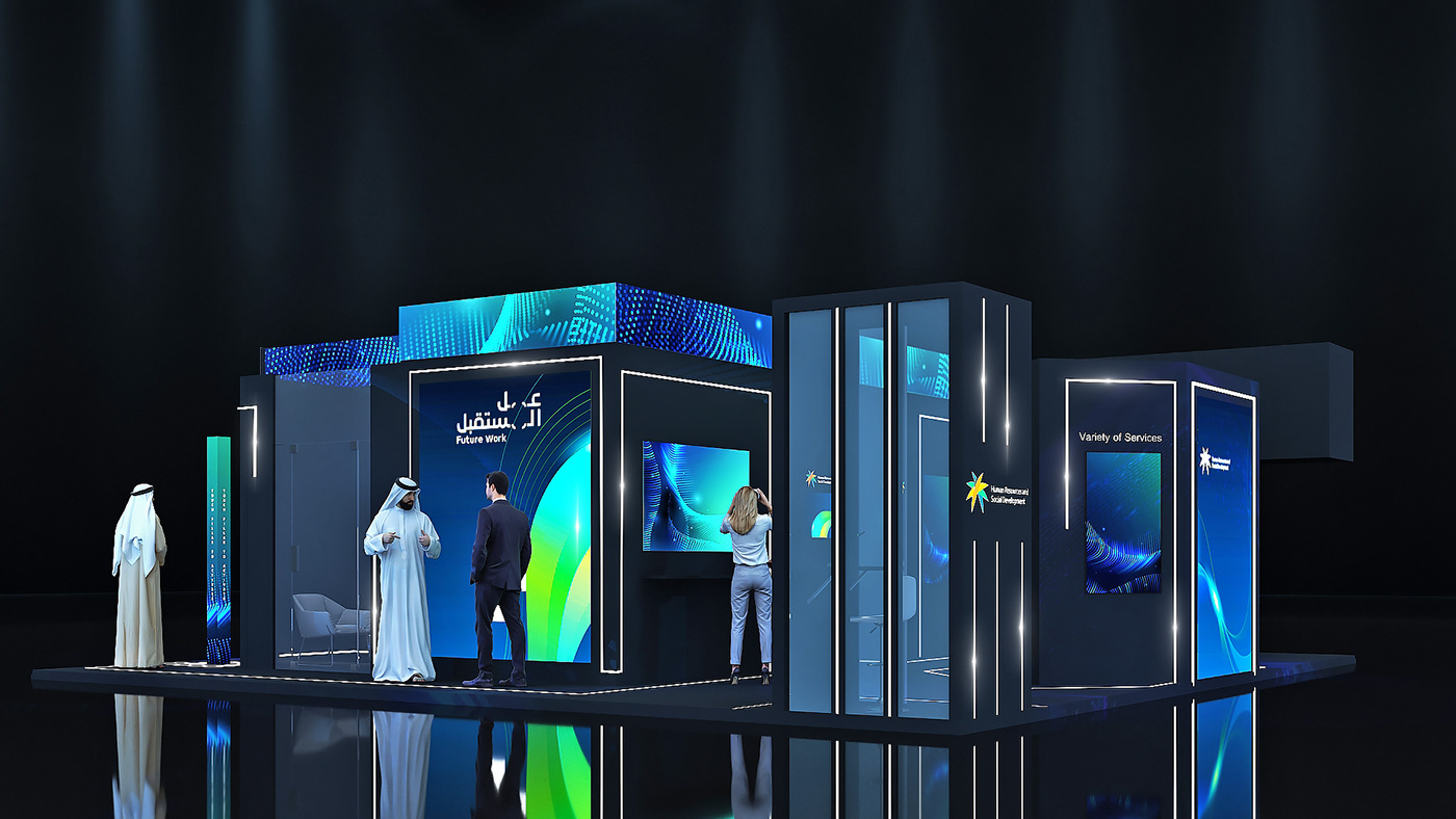 Saudi leap Exhibition  Exhibition Design  Stand stand design booth exhibition stand booth design Exhibition Booth